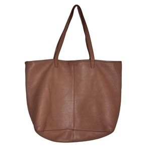 Leatherology Large Zippered Downtown Tote in Light Mauve‎ Pink Pebbled Leather